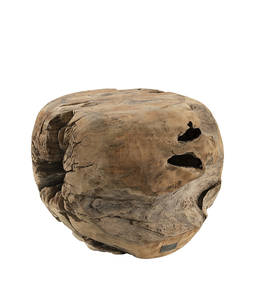 Root Sidebord/Krakk I Återvunnen Teak ⌀50cm