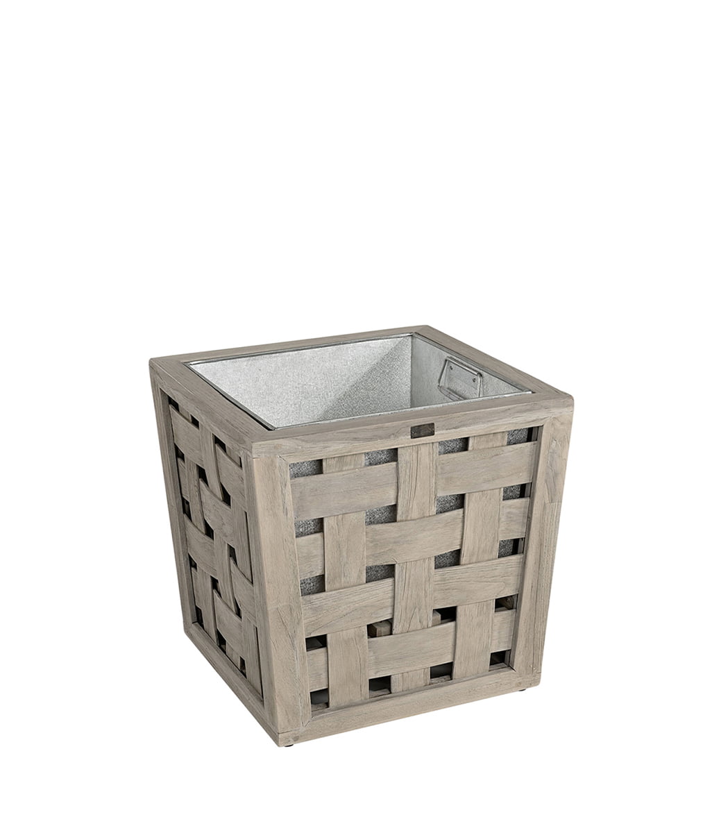 Teak Plant Kruka Charcoal Teak