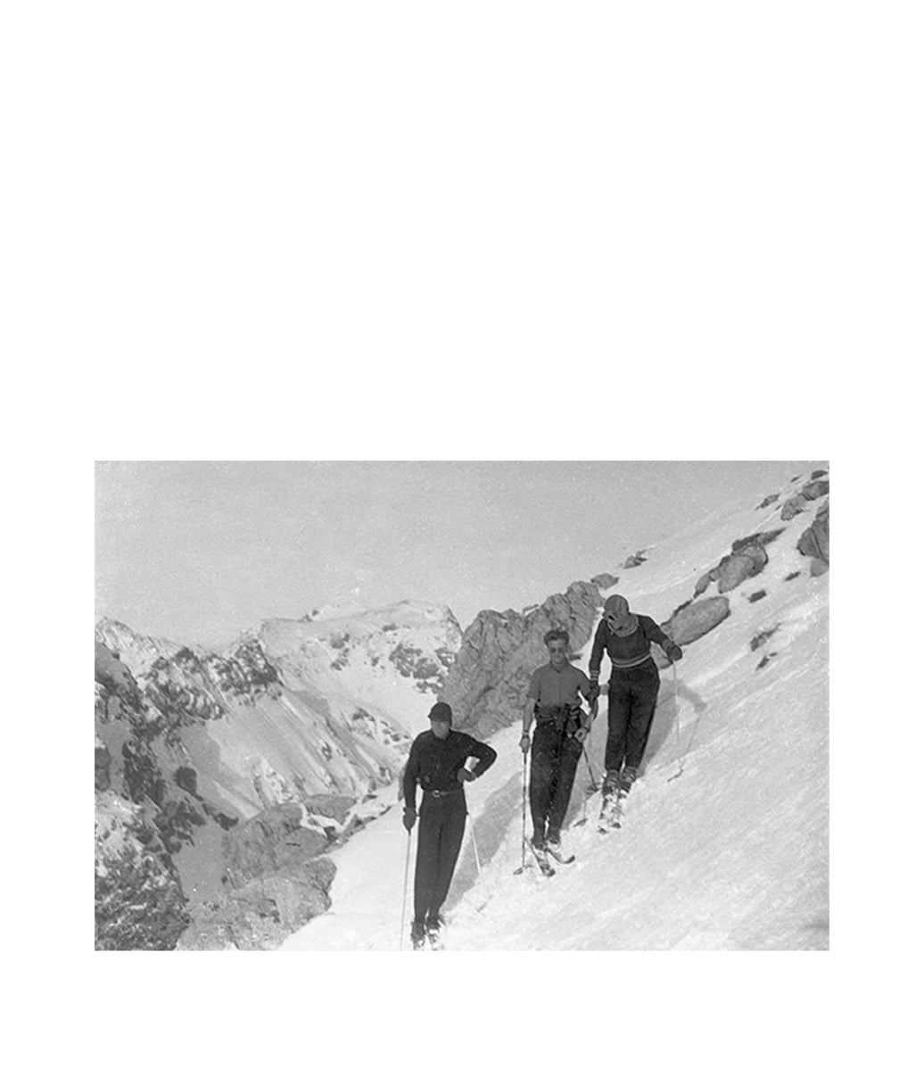 Skiing Fototavla 150x100, Plexiglas
