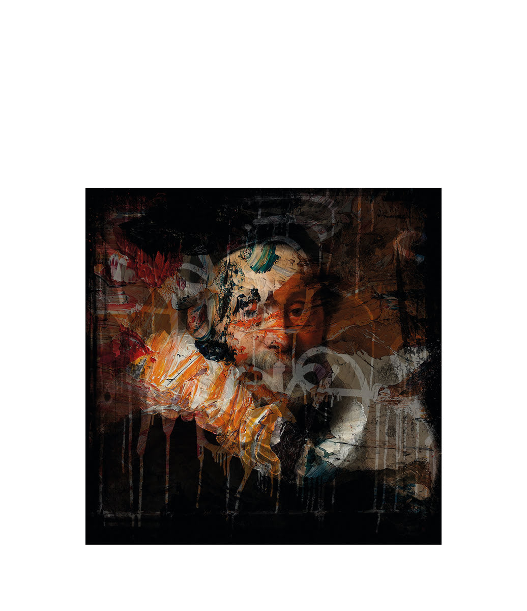 Old Rembrandt Colour Tavla 150x150, Aluminium
