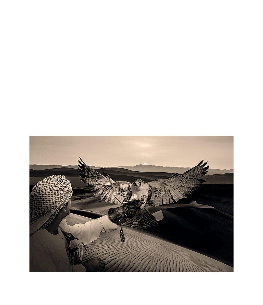 Arabian Hunt Fototavla 150x100, Aluminium